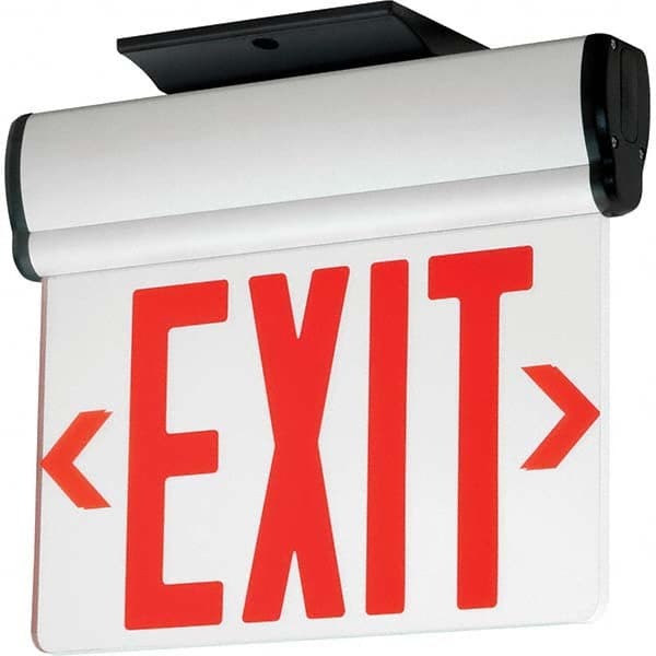 Hubbell Lighting - Illuminated Exit Signs Number of Faces: 1 Letter Color: Red - Apex Tool & Supply