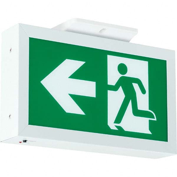 Hubbell Lighting - Illuminated Exit Signs Number of Faces: 1 Letter Color: Green - Apex Tool & Supply