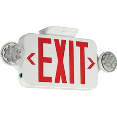 Hubbell Lighting - Combination Exit Signs Mounting Type: Ceiling Mount; Wall Mount Number of Faces: 1 - Apex Tool & Supply