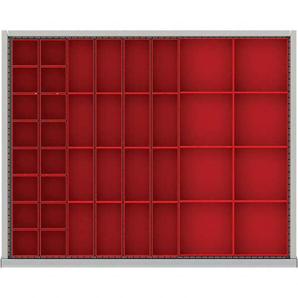 LISTA - 40-Compartment Drawer Divider Layout for 2.17" High Drawers - Apex Tool & Supply