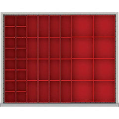LISTA - 40-Compartment Drawer Divider Layout for 2.17" High Drawers - Apex Tool & Supply