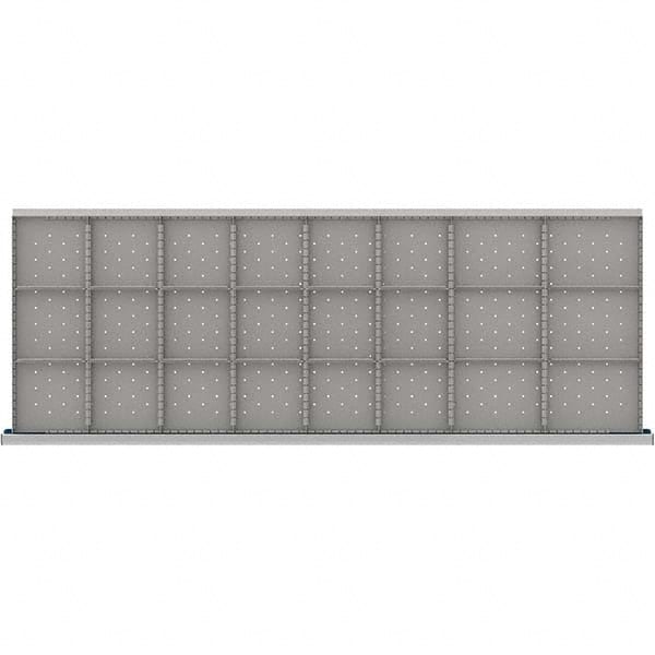 LISTA - 24-Compartment Drawer Divider Layout for 3.15" High Drawers - Apex Tool & Supply