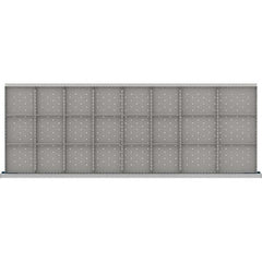 LISTA - 24-Compartment Drawer Divider Layout for 3.15" High Drawers - Apex Tool & Supply