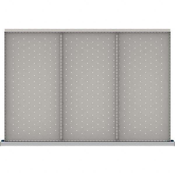 LISTA - 3-Compartment Drawer Divider Layout for 3.15" High Drawers - Apex Tool & Supply
