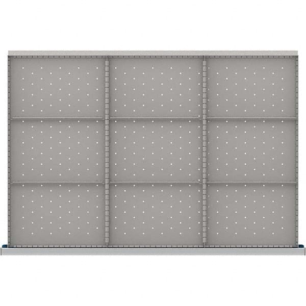 LISTA - 9-Compartment Drawer Divider Layout for 3.15" High Drawers - Apex Tool & Supply