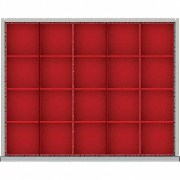 LISTA - 20-Compartment Drawer Divider Layout for 3.15" High Drawers - Apex Tool & Supply