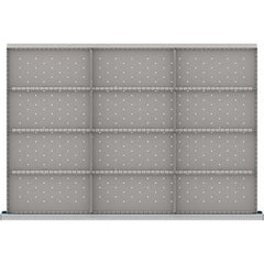 LISTA - 12-Compartment Drawer Divider Layout for 3.15" High Drawers - Apex Tool & Supply