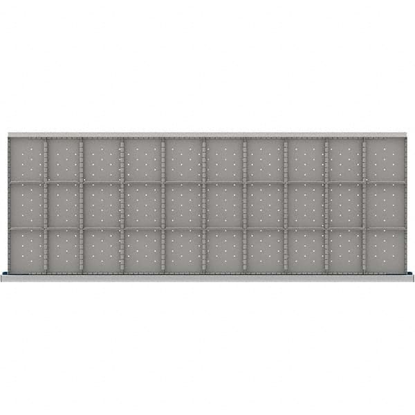 LISTA - 30-Compartment Drawer Divider Layout for 3.15" High Drawers - Apex Tool & Supply