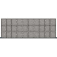 LISTA - 30-Compartment Drawer Divider Layout for 3.15" High Drawers - Apex Tool & Supply