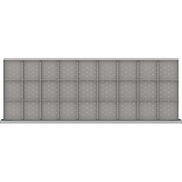 LISTA - 27-Compartment Drawer Divider Layout for 3.15" High Drawers - Apex Tool & Supply