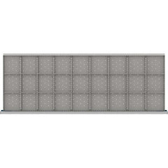 LISTA - 27-Compartment Drawer Divider Layout for 3.15" High Drawers - Apex Tool & Supply