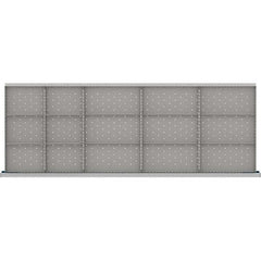 LISTA - 15-Compartment Drawer Divider Layout for 3.15" High Drawers - Apex Tool & Supply