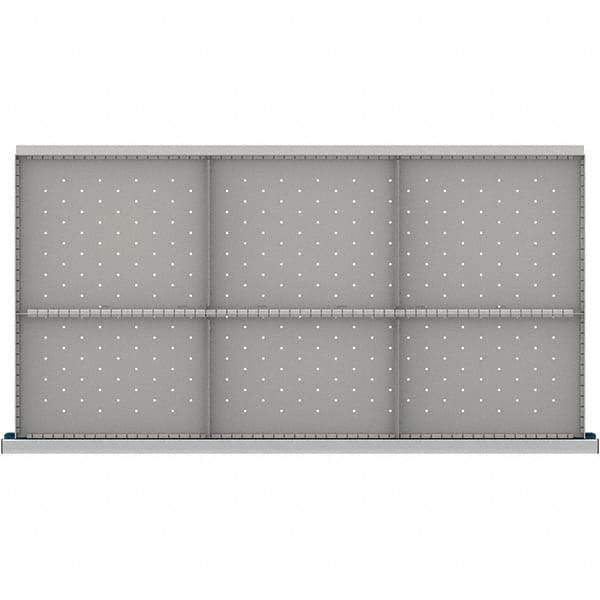 LISTA - 6-Compartment Drawer Divider Layout for 3.15" High Drawers - Apex Tool & Supply