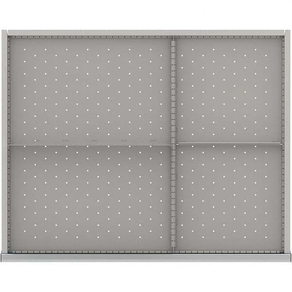 LISTA - 4-Compartment Drawer Divider Layout for 3.15" High Drawers - Apex Tool & Supply