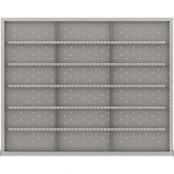 LISTA - 18-Compartment Drawer Divider Layout for 3.15" High Drawers - Apex Tool & Supply