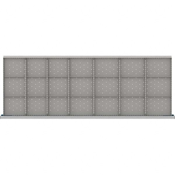 LISTA - 21-Compartment Drawer Divider Layout for 3.15" High Drawers - Apex Tool & Supply