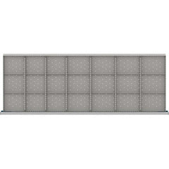 LISTA - 21-Compartment Drawer Divider Layout for 3.15" High Drawers - Apex Tool & Supply