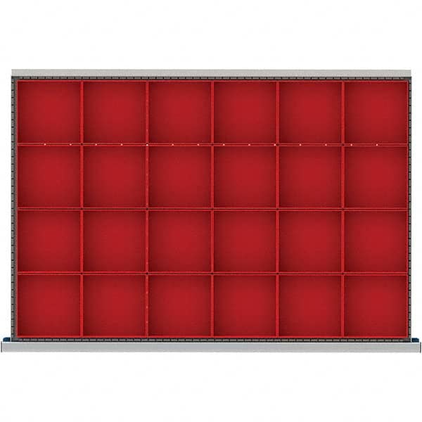 LISTA - 24-Compartment Drawer Divider Layout for 3.15" High Drawers - Apex Tool & Supply