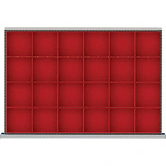 LISTA - 24-Compartment Drawer Divider Layout for 3.15" High Drawers - Apex Tool & Supply