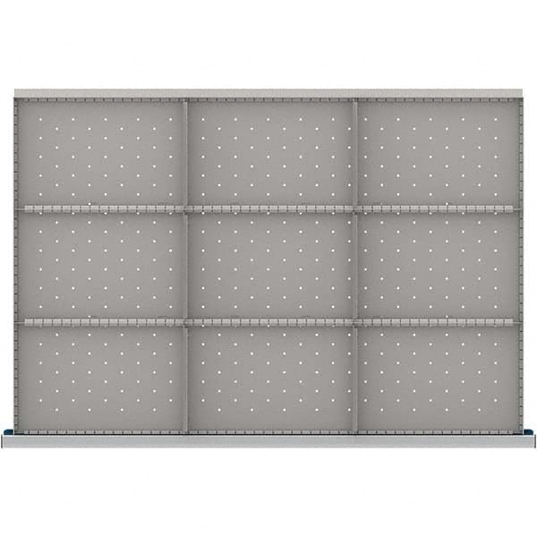 LISTA - 9-Compartment Drawer Divider Layout for 3.15" High Drawers - Apex Tool & Supply