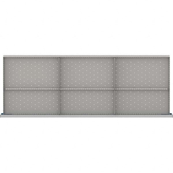 LISTA - 6-Compartment Drawer Divider Layout for 3.15" High Drawers - Apex Tool & Supply