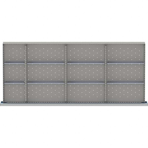 LISTA - 12-Compartment Drawer Divider Layout for 3.15" High Drawers - Apex Tool & Supply