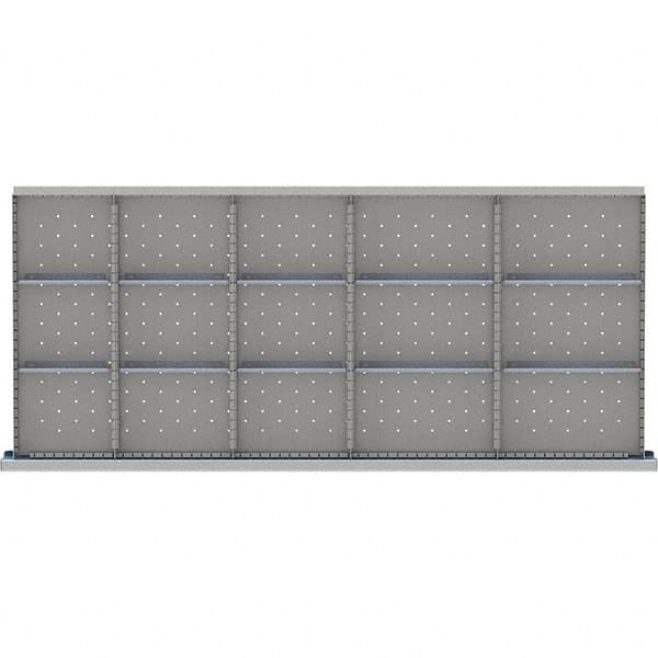 LISTA - 15-Compartment Drawer Divider Layout for 3.15" High Drawers - Apex Tool & Supply