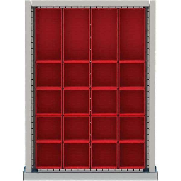 LISTA - 20-Compartment Drawer Divider Layout for 2.17" High Drawers - Apex Tool & Supply