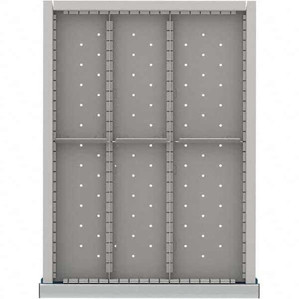 LISTA - 6-Compartment Drawer Divider Layout for 3.15" High Drawers - Apex Tool & Supply