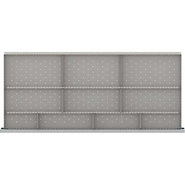 LISTA - 10-Compartment Drawer Divider Layout for 3.15" High Drawers - Apex Tool & Supply