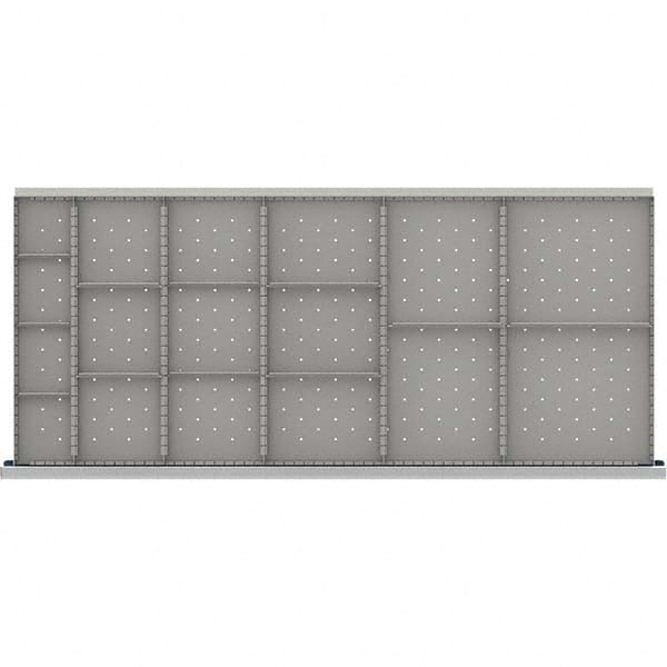 LISTA - 17-Compartment Drawer Divider Layout for 3.15" High Drawers - Apex Tool & Supply