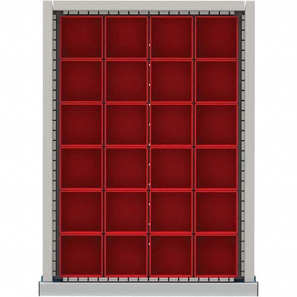 LISTA - 24-Compartment Drawer Divider Layout for 2.17" High Drawers - Apex Tool & Supply