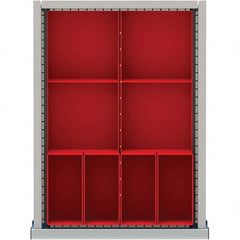 LISTA - 8-Compartment Drawer Divider Layout for 3.15" High Drawers - Apex Tool & Supply