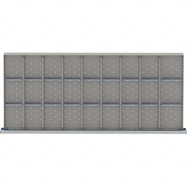 LISTA - 27-Compartment Drawer Divider Layout for 3.15" High Drawers - Apex Tool & Supply