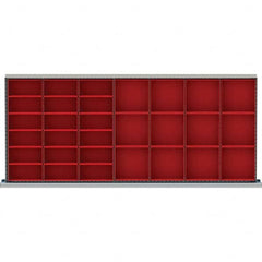 LISTA - 30-Compartment Drawer Divider Layout for 3.15" High Drawers - Apex Tool & Supply