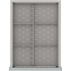 LISTA - 6-Compartment Drawer Divider Layout for 3.15" High Drawers - Apex Tool & Supply