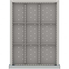 LISTA - 9-Compartment Drawer Divider Layout for 3.15" High Drawers - Apex Tool & Supply