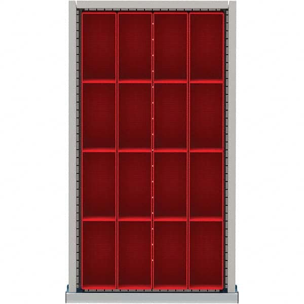 LISTA - 16-Compartment Drawer Divider Layout for 3.15" High Drawers - Apex Tool & Supply