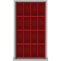 LISTA - 16-Compartment Drawer Divider Layout for 3.15" High Drawers - Apex Tool & Supply