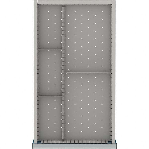 LISTA - 5-Compartment Drawer Divider Layout for 3.15" High Drawers - Apex Tool & Supply