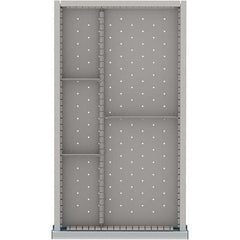 LISTA - 5-Compartment Drawer Divider Layout for 3.15" High Drawers - Apex Tool & Supply