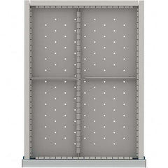 LISTA - 4-Compartment Drawer Divider Layout for 3.15" High Drawers - Apex Tool & Supply