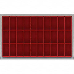 LISTA - 30-Compartment Drawer Divider Layout for 3.15" High Drawers - Apex Tool & Supply