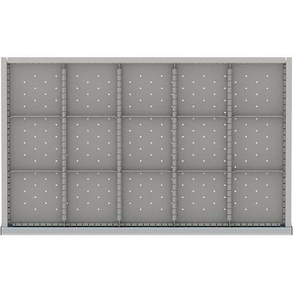 LISTA - 15-Compartment Drawer Divider Layout for 3.15" High Drawers - Apex Tool & Supply