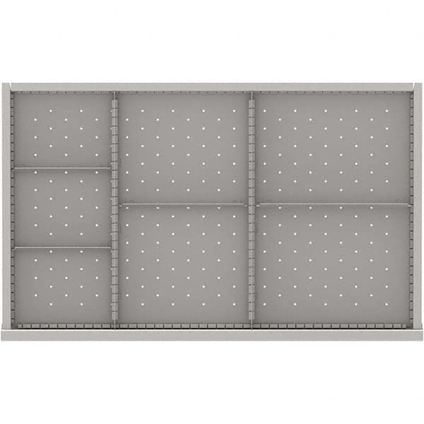 LISTA - 7-Compartment Drawer Divider Layout for 3.15" High Drawers - Apex Tool & Supply