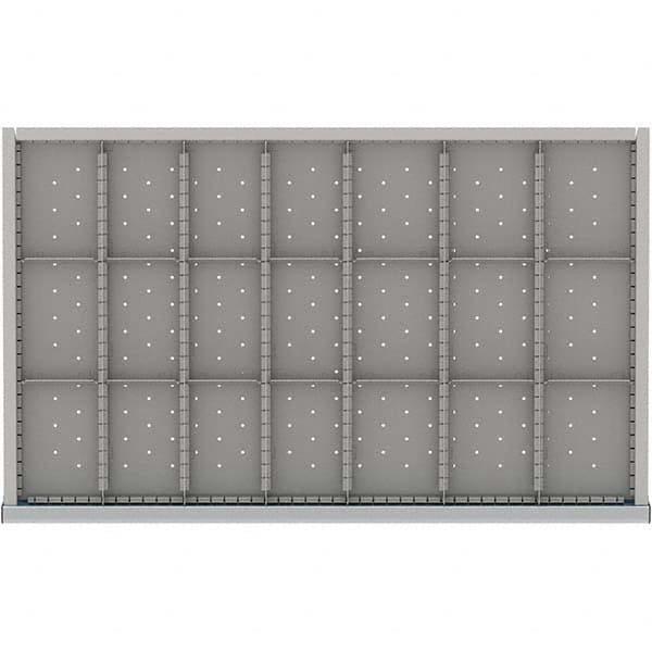 LISTA - 21-Compartment Drawer Divider Layout for 3.15" High Drawers - Apex Tool & Supply
