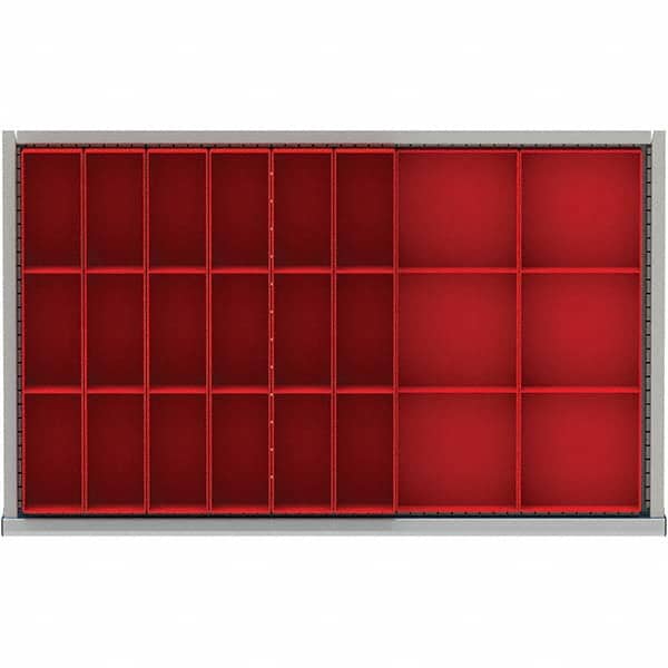 LISTA - 24-Compartment Drawer Divider Layout for 3.15" High Drawers - Apex Tool & Supply