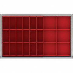LISTA - 24-Compartment Drawer Divider Layout for 3.15" High Drawers - Apex Tool & Supply