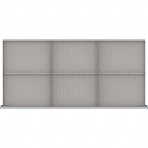 LISTA - 6-Compartment Drawer Divider Layout for 3.15" High Drawers - Apex Tool & Supply