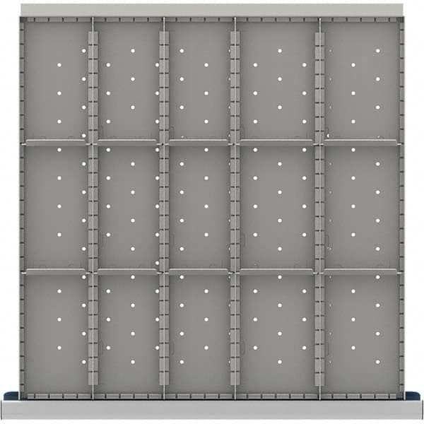 LISTA - 15-Compartment Drawer Divider Layout for 3.15" High Drawers - Apex Tool & Supply